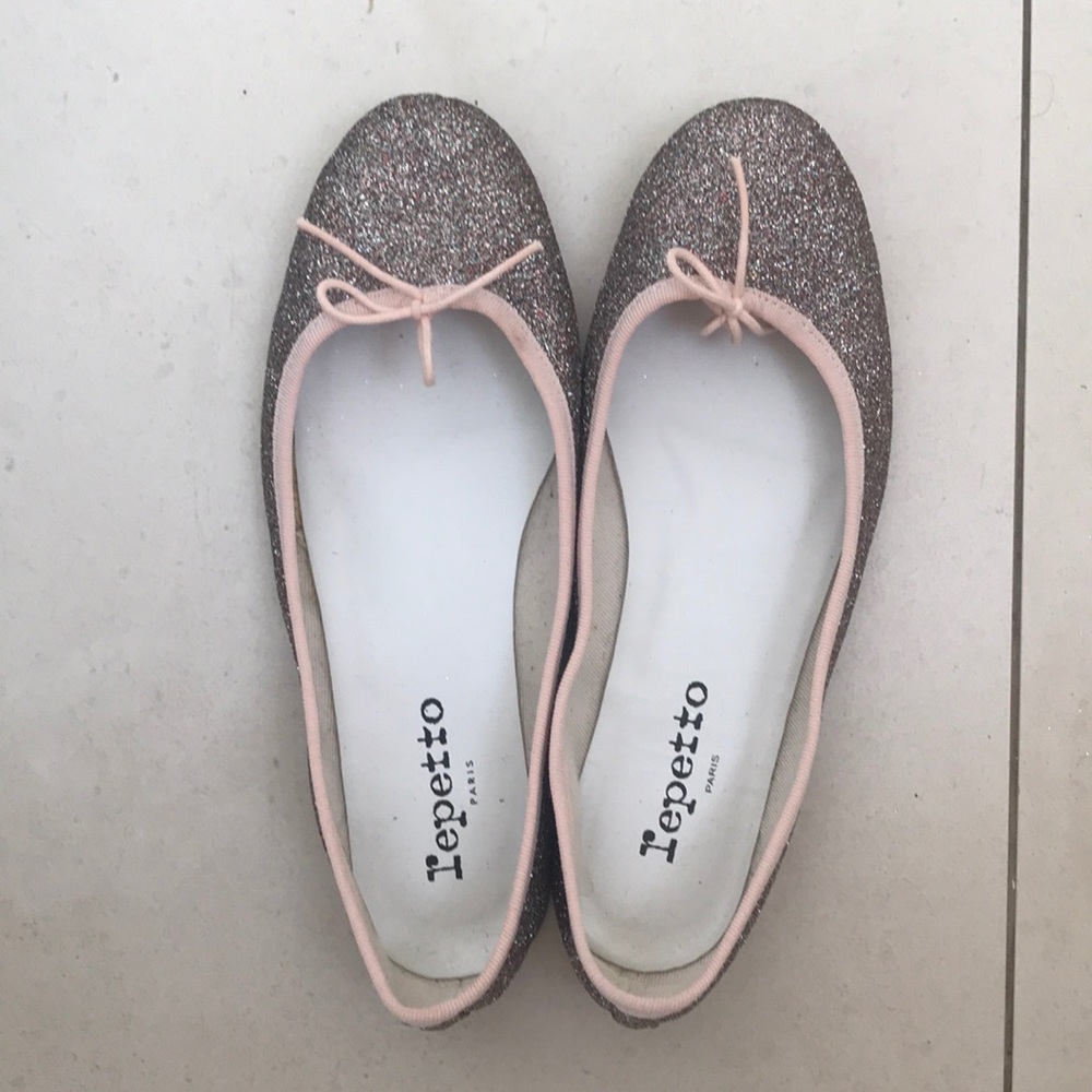 Repetto glitter flats 39 (8.5)